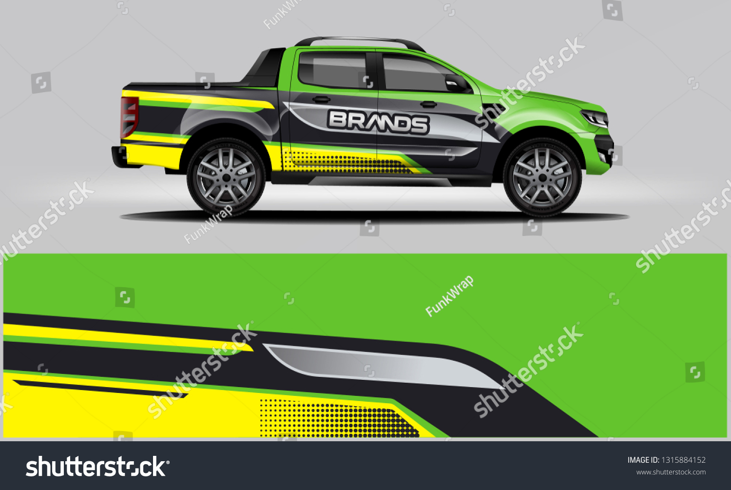 Company Truck wrap design. Custom livery wrap design for Company truck. ready print vector eps.