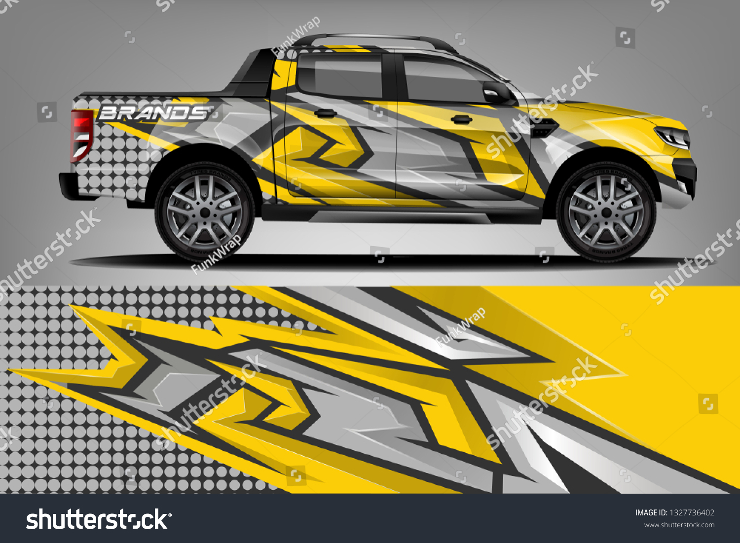Sport car racing wrap design. vector design dekal