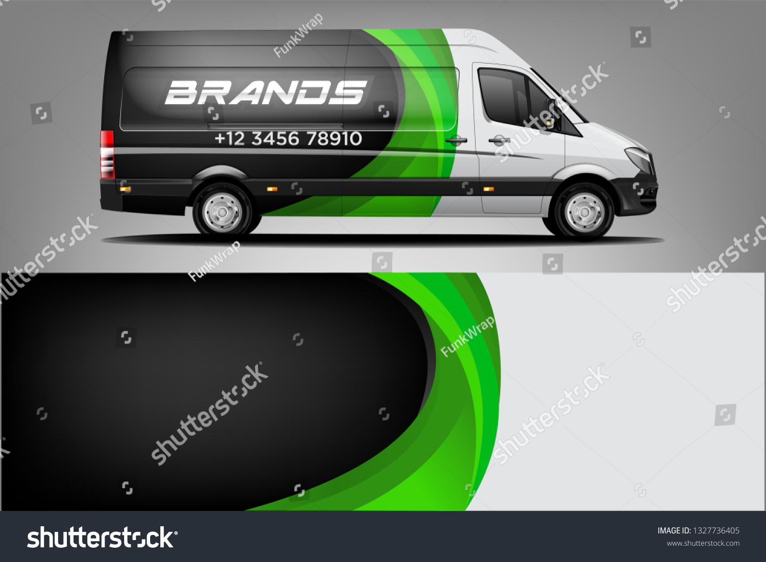 Sport car racing wrap design. vector design dekal
