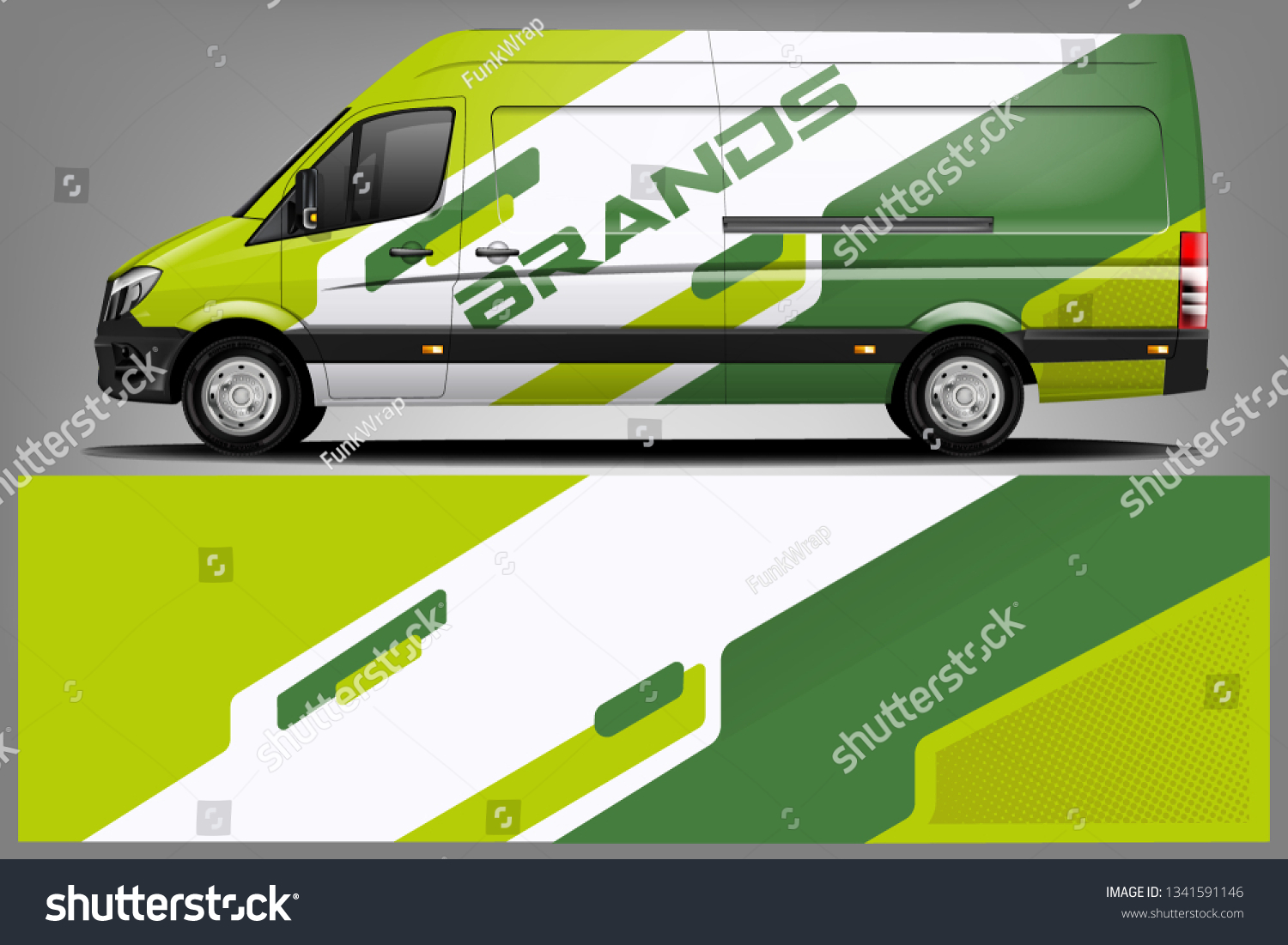 Van Wrap Livery design. Ready print wrap design for Van dekal
