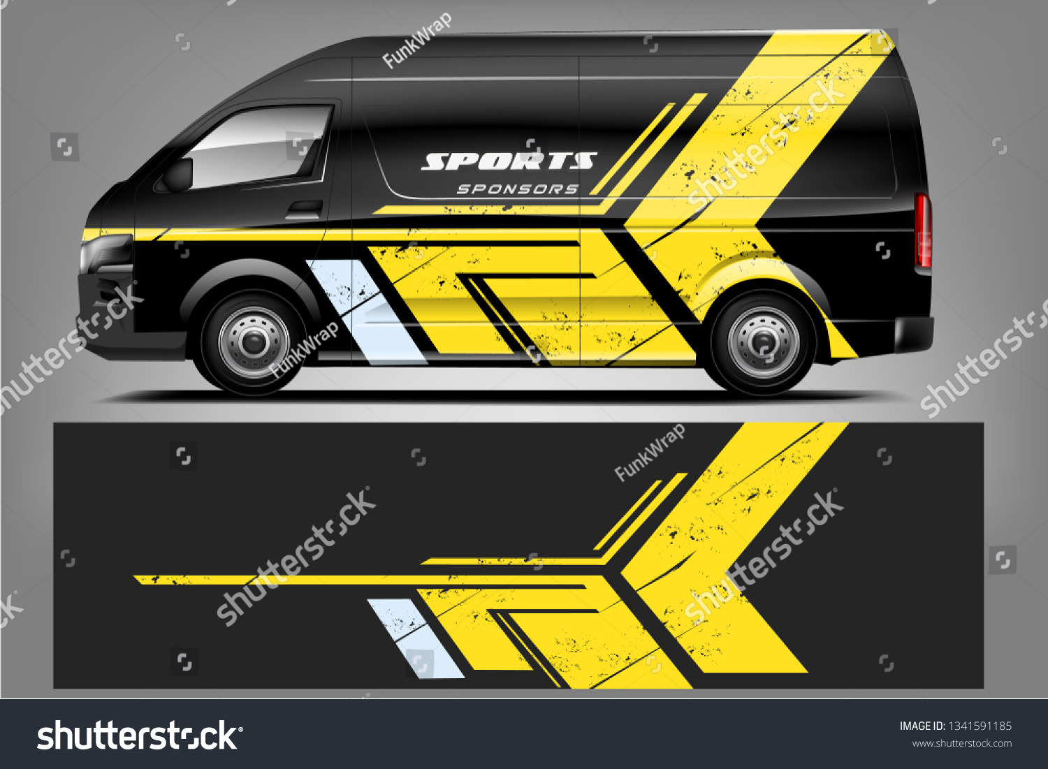 Van Wrap Livery design. Ready print wrap design for Van.