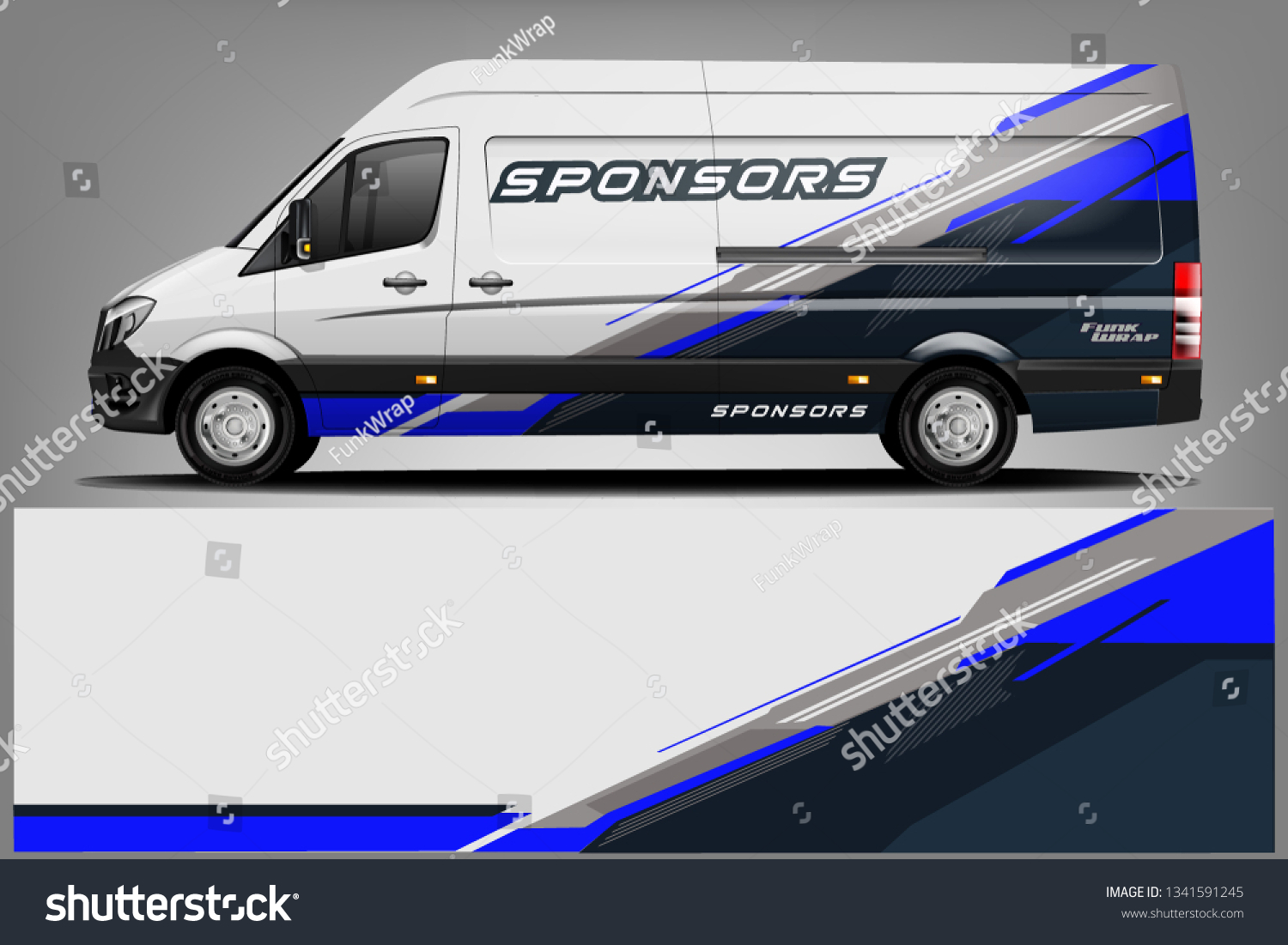Van Wrap Livery design. Ready print wrap design for Van.