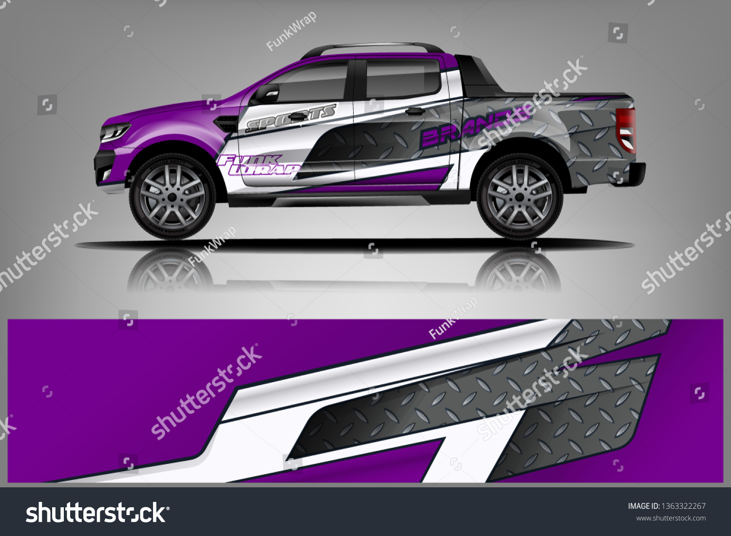 truck and car decal design vector kit. abstract background graphics for vehicle advertisement and vinyl wrap dekal