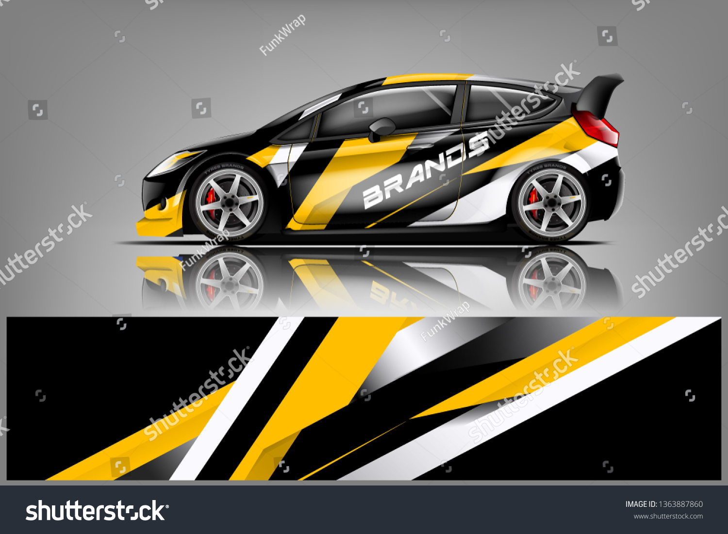 Car decal wrap design vector. Graphic abstract stripe racing background kit designs for vehicle, race car, rally, adventure and livery
dekal