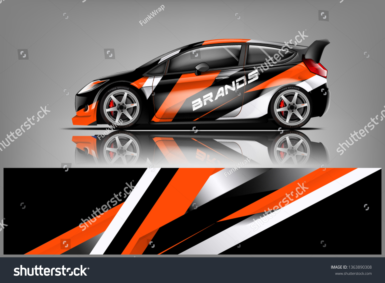 Car decal wrap design vector. Graphic abstract stripe racing background kit designs for vehicle, race car, rally, adventure and livery
dekal