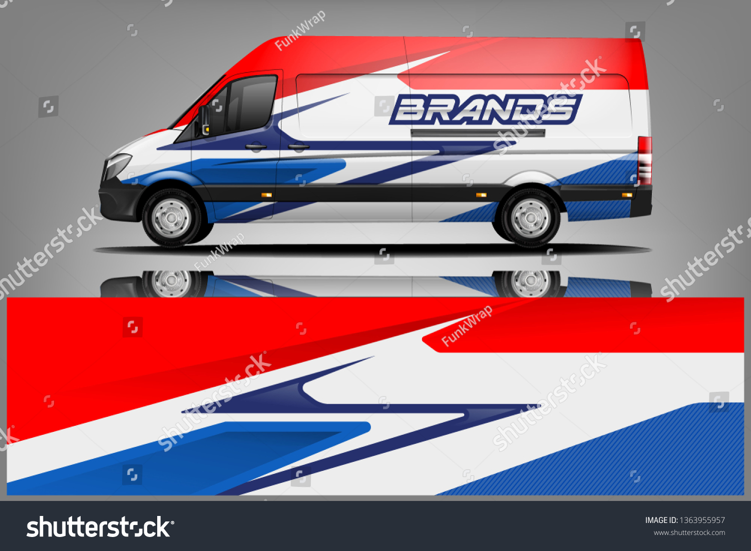 Van wrap design. Wrap, sticker and decal design for company. Vector format dekal