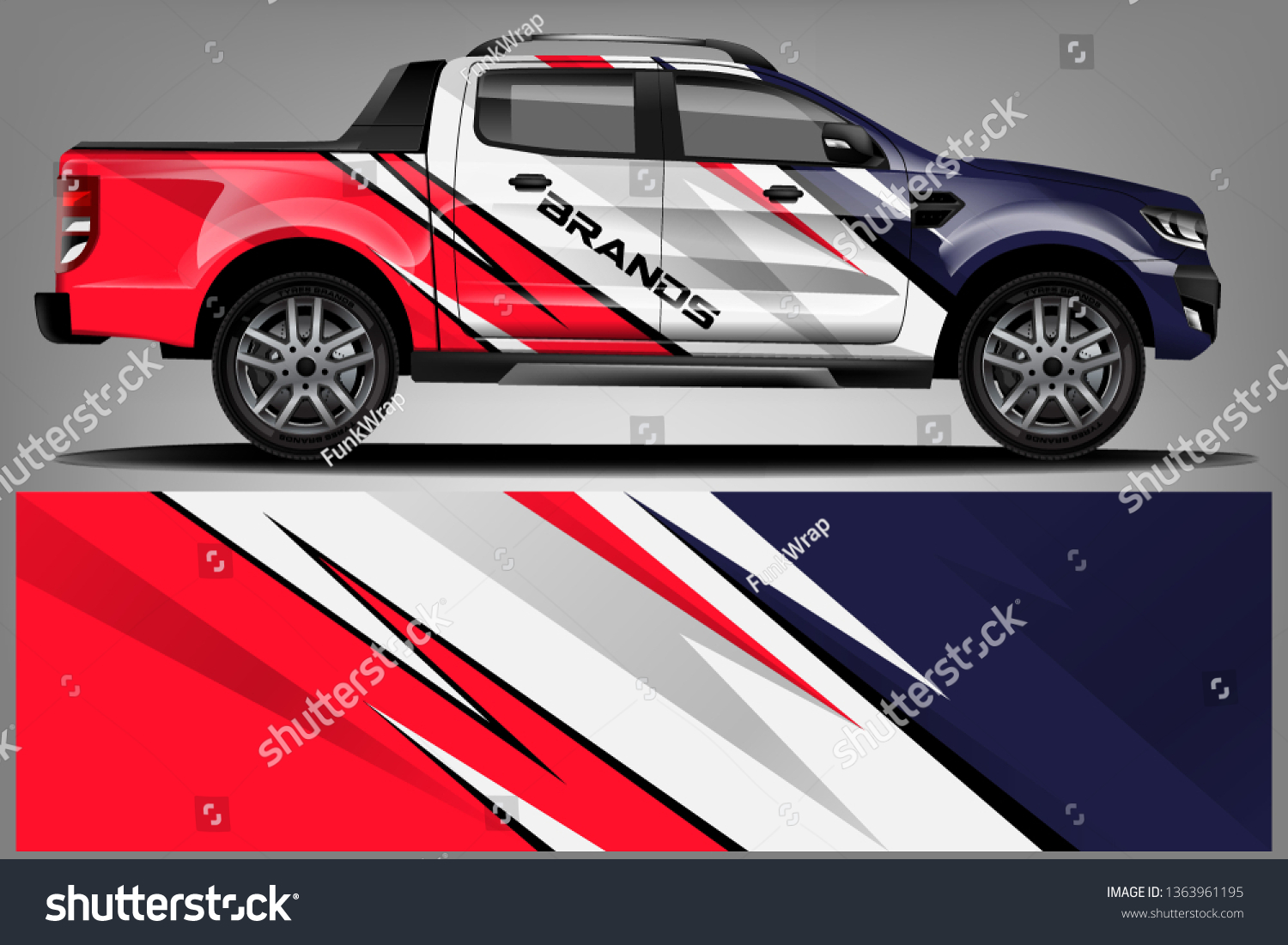 truck and car decal design vector kit. abstract background graphics for vehicle advertisement and vinyl wrap dekal