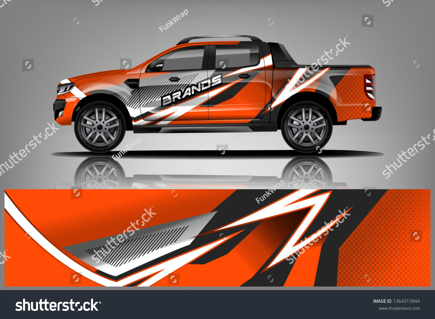 truck and car decal design vector kit. abstract background graphics for vehicle advertisement and vinyl wrap dekal