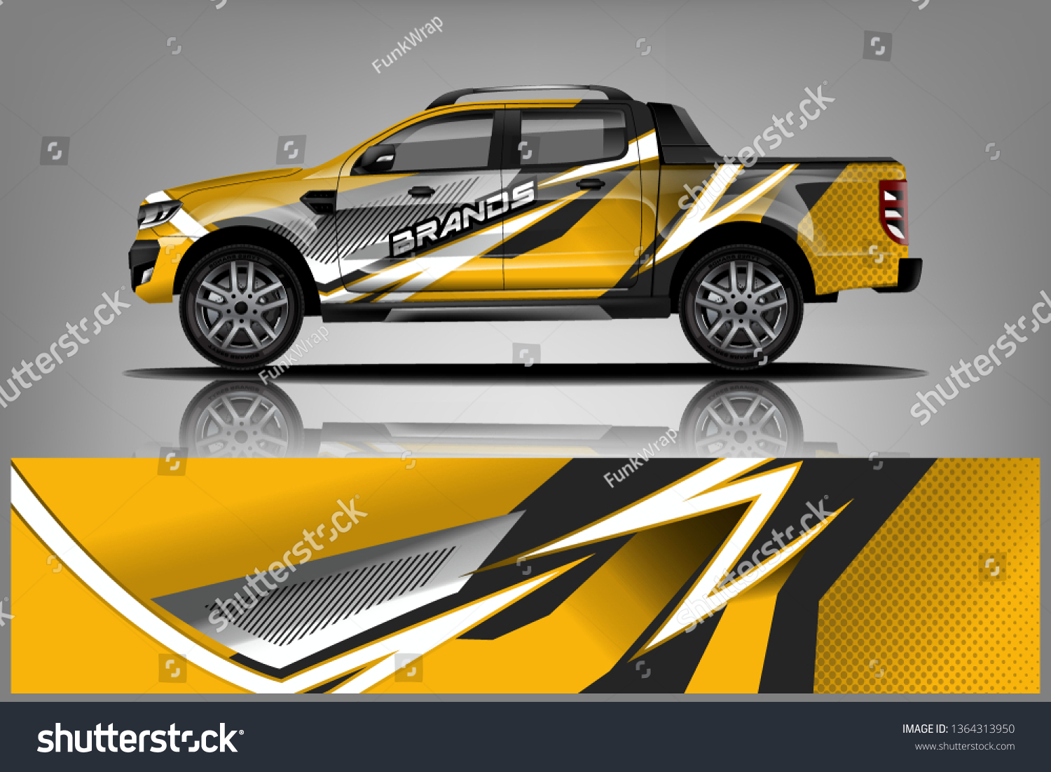 truck and car decal design vector kit. abstract background graphics for vehicle advertisement and vinyl wrap dekal