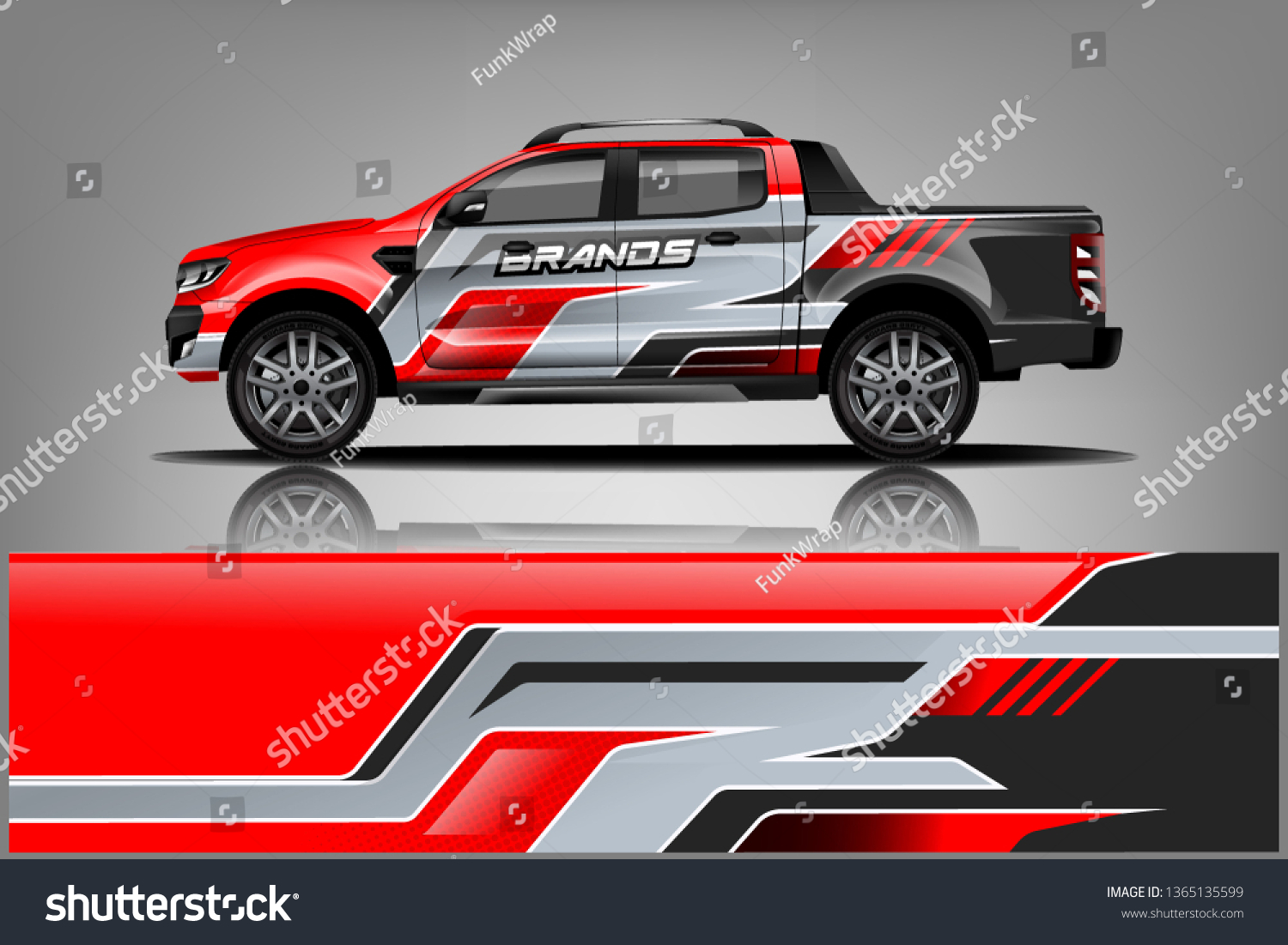 truck and car decal design vector kit. abstract background graphics for vehicle advertisement and vinyl wrap dekal