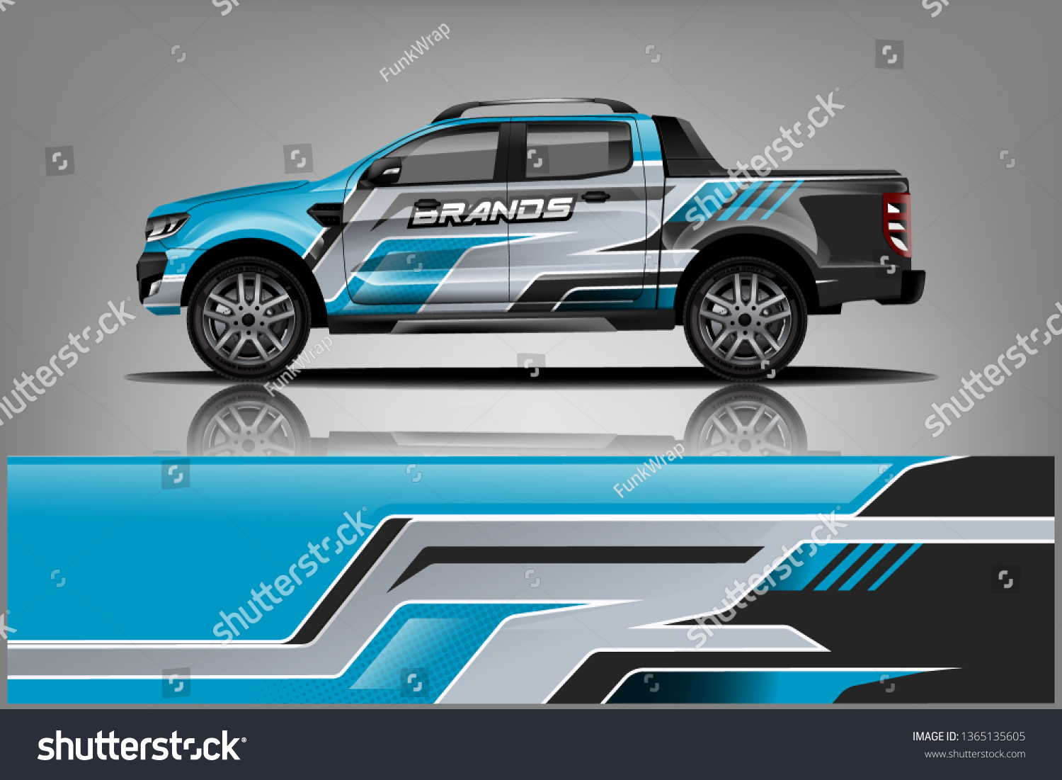 truck and car decal design vector kit. abstract background graphics for vehicle advertisement and vinyl wrap dekal