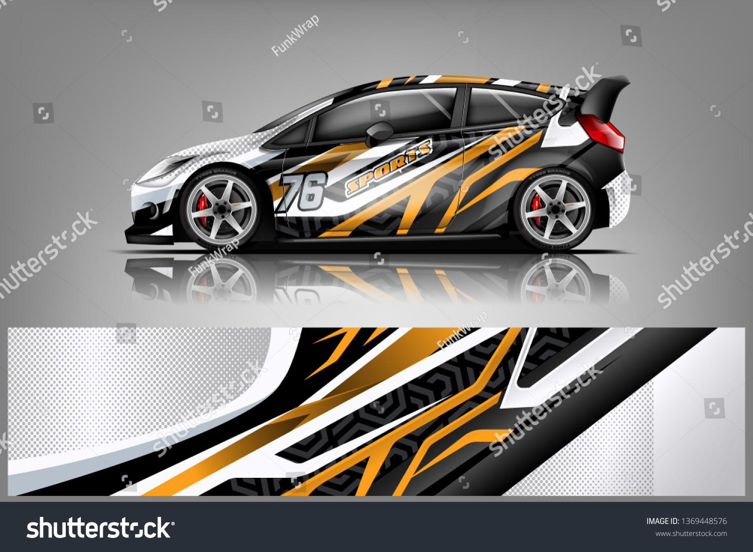 Car decal wrap design vector. Graphic abstract stripe racing background kit designs for vehicle, race car, rally, adventure and livery
dekal