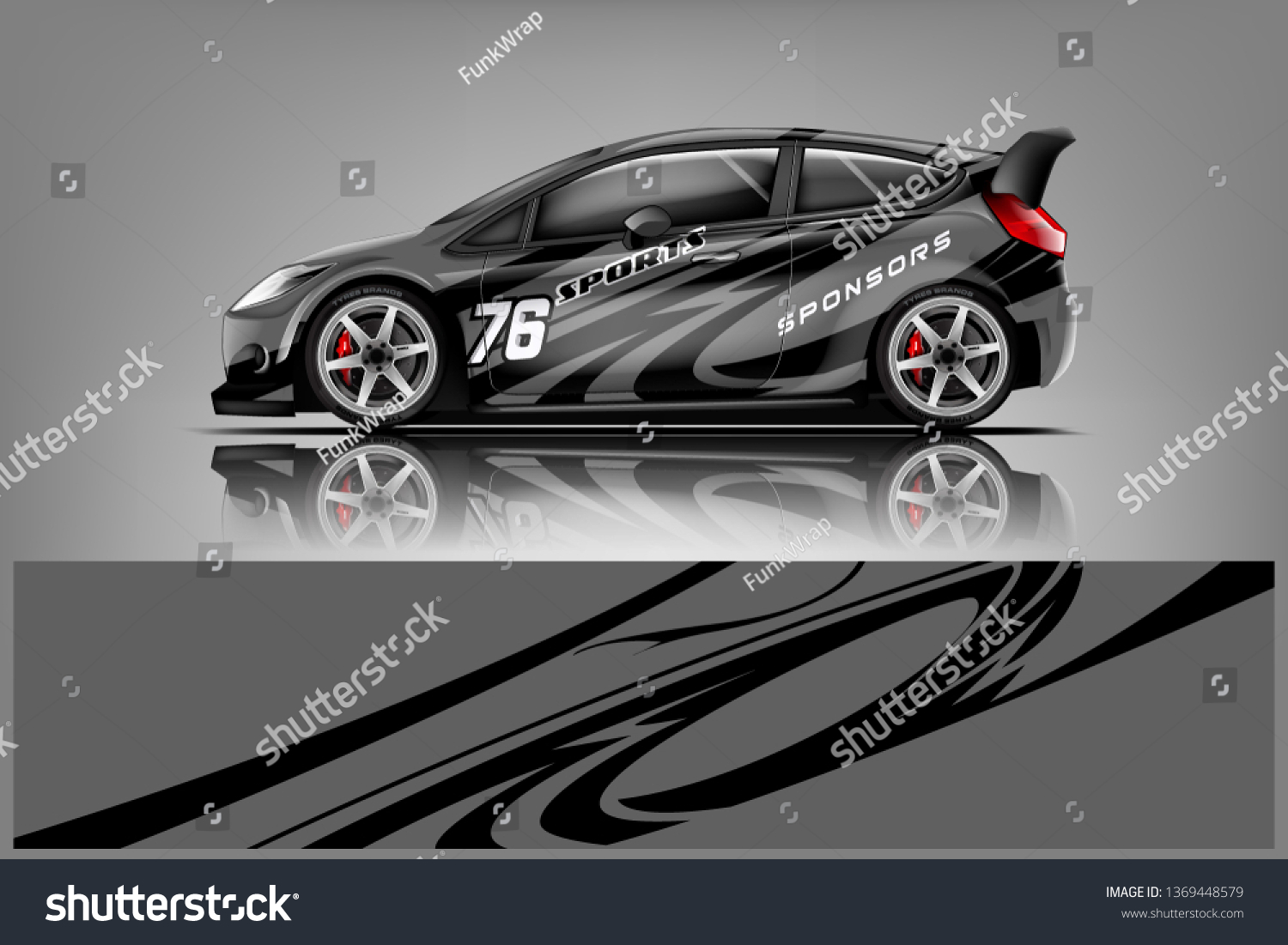 Car decal wrap design vector. Graphic abstract stripe racing background kit designs for vehicle, race car, rally, adventure and livery
dekal