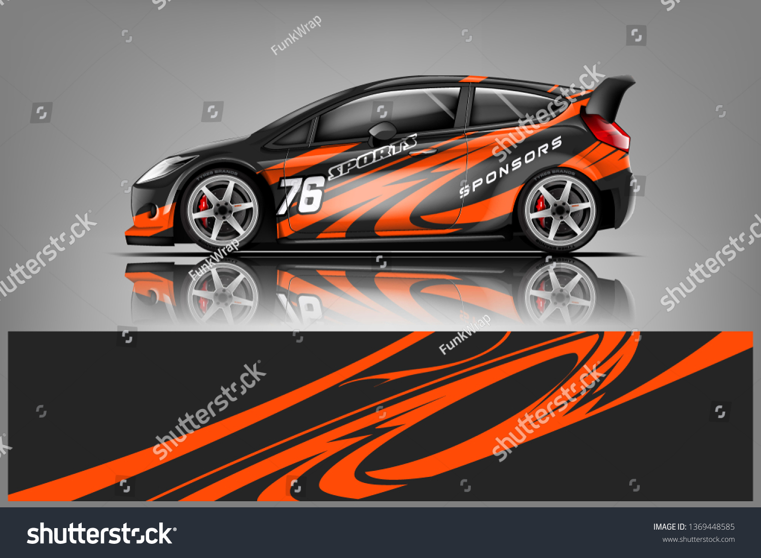 Car decal wrap design vector. Graphic abstract stripe racing background kit designs for vehicle, race car, rally, adventure and livery
dekal
