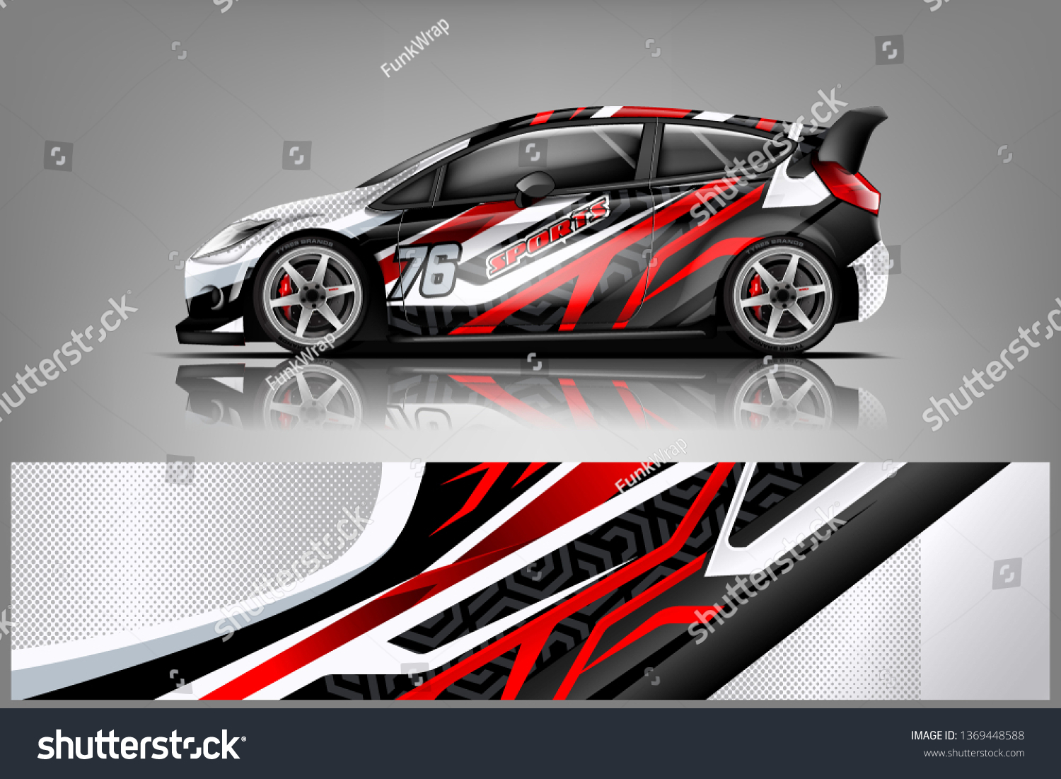 Car decal wrap design vector. Graphic abstract stripe racing background kit designs for vehicle, race car, rally, adventure and livery
dekal
