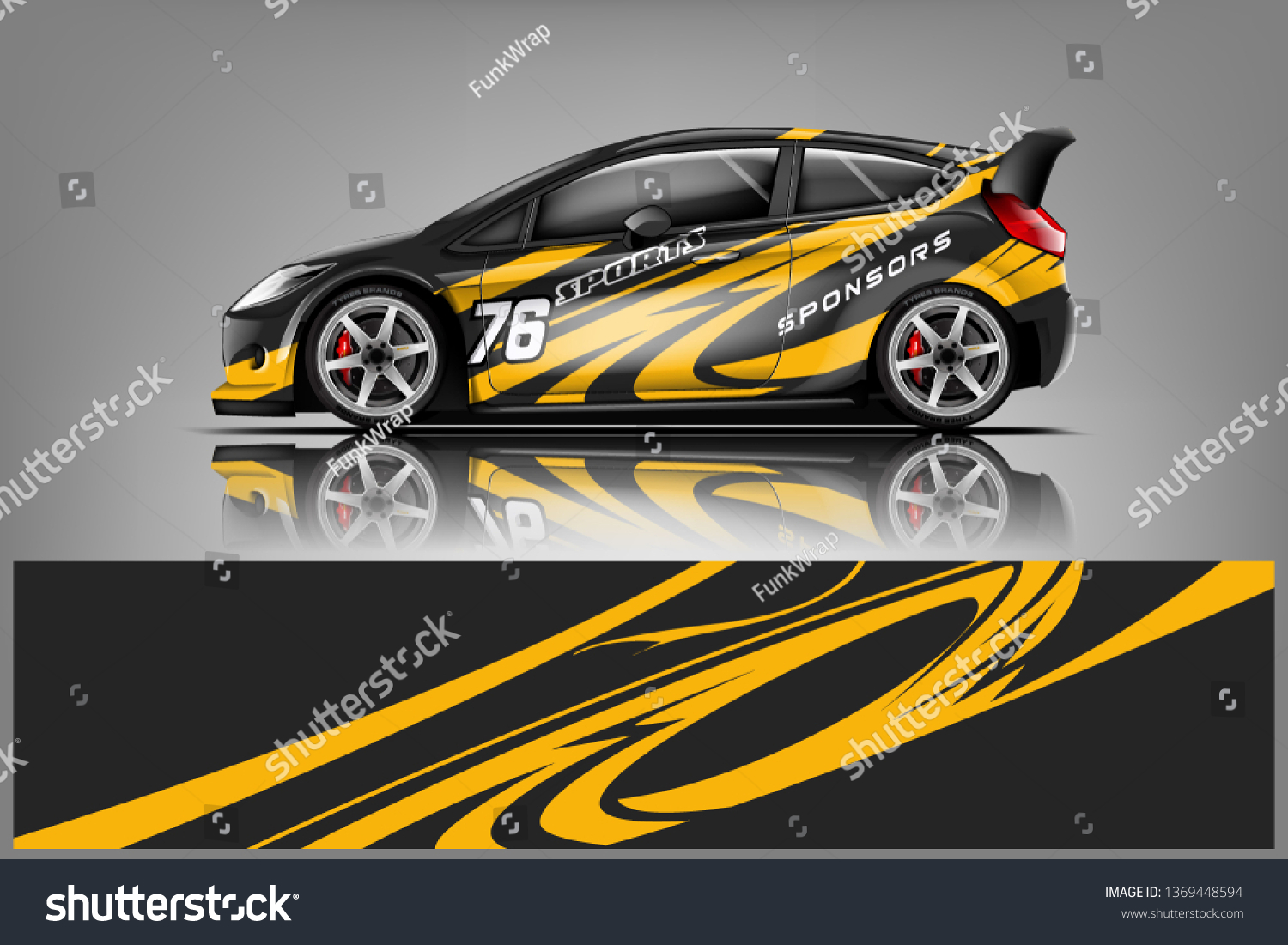 Car decal wrap design vector. Graphic abstract stripe racing background kit designs for vehicle, race car, rally, adventure and livery
dekal