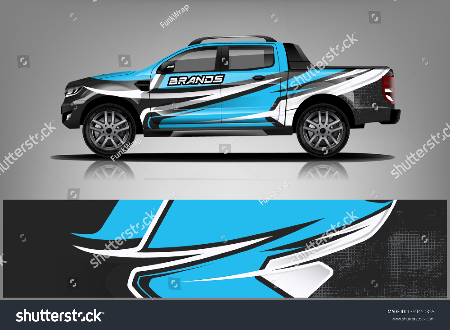 truck and car decal design vector kit. abstract background graphics for vehicle advertisement and vinyl wrap dekal
