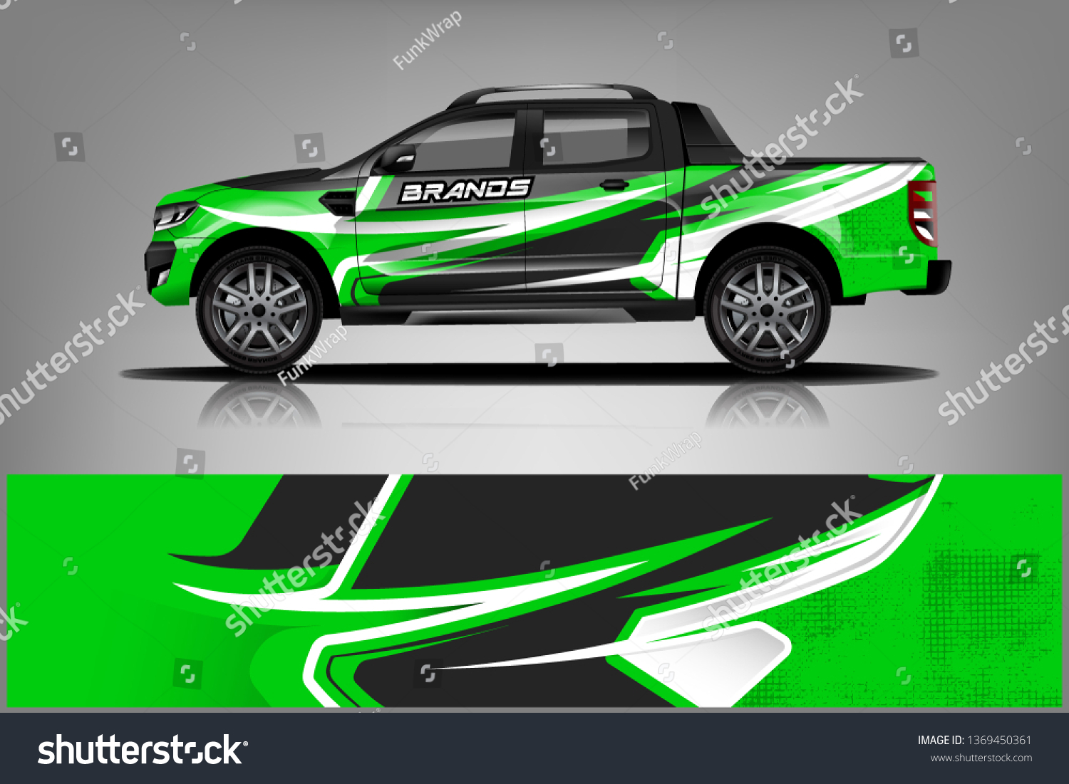 truck and car decal design vector kit. abstract background graphics for vehicle advertisement and vinyl wrap dekal