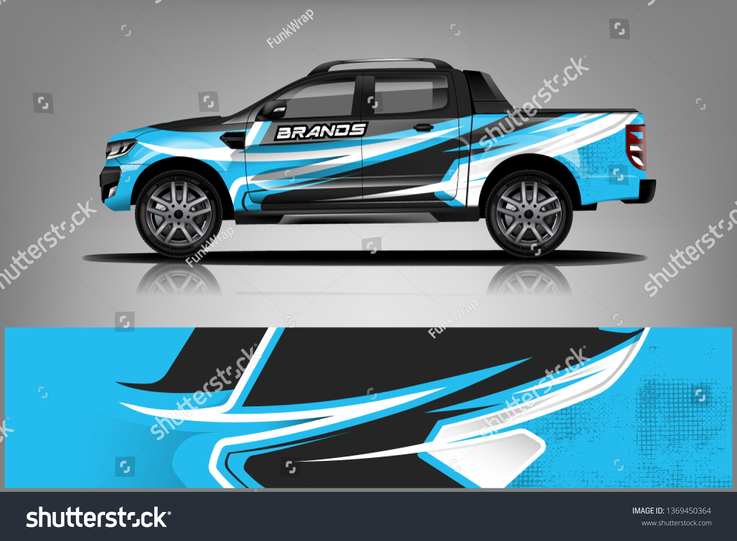 truck and car decal design vector kit. abstract background graphics for vehicle advertisement and vinyl wrap dekal