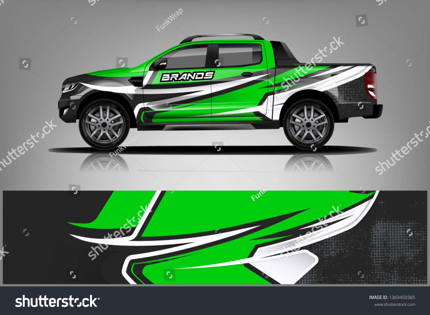 truck and car decal design vector kit. abstract background graphics for vehicle advertisement and vinyl wrap dekal