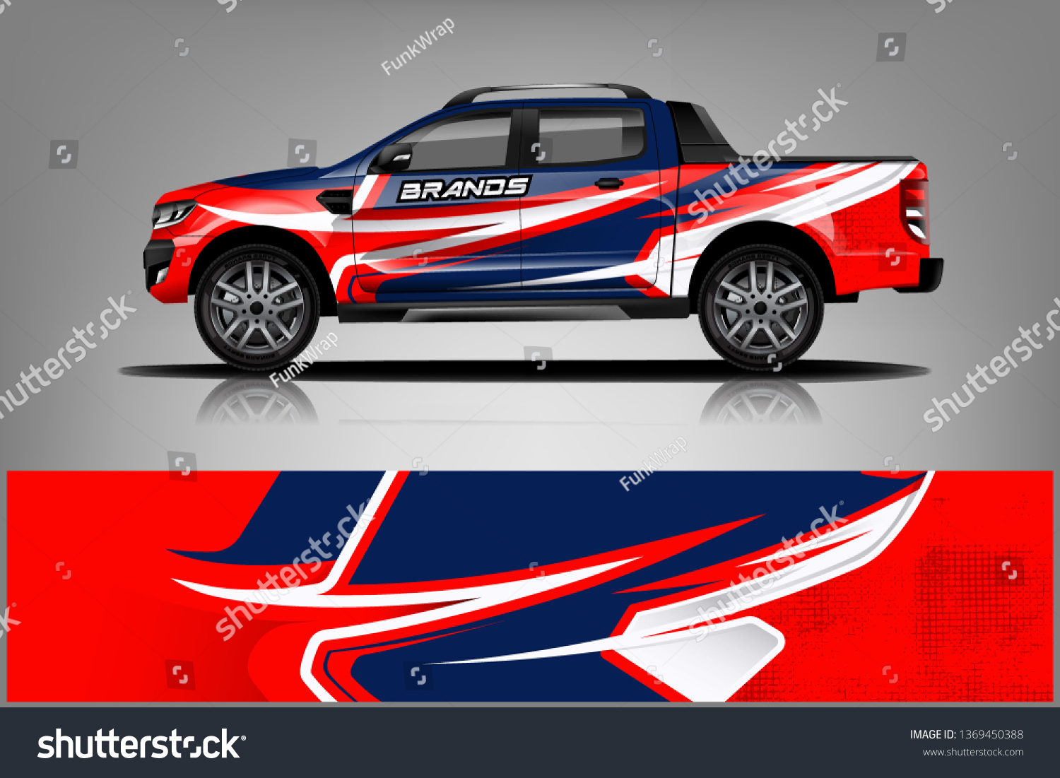 truck and car decal design vector kit. abstract background graphics for vehicle advertisement and vinyl wrap dekal