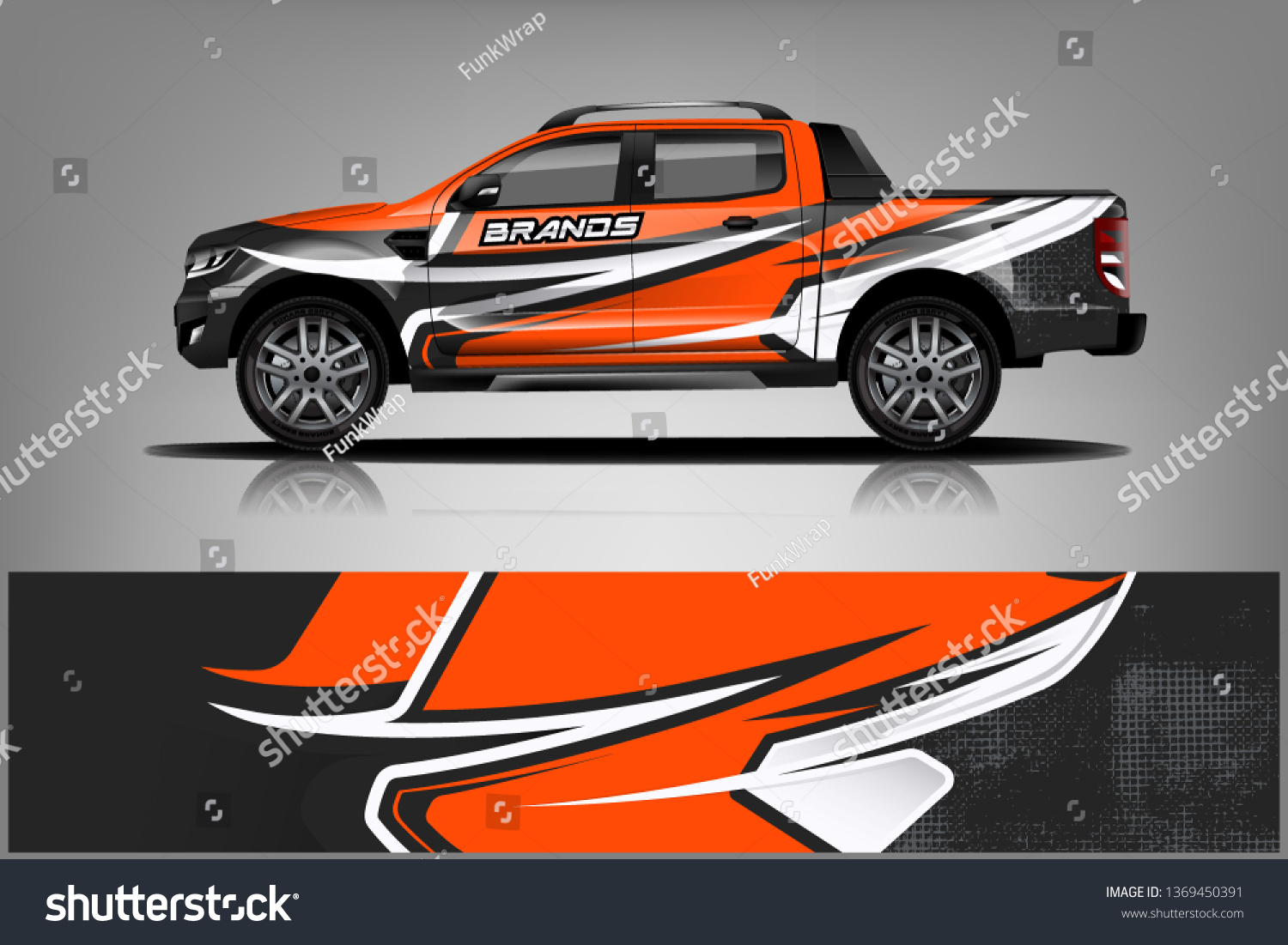 truck and car decal design vector kit. abstract background graphics for vehicle advertisement and vinyl wrap dekal