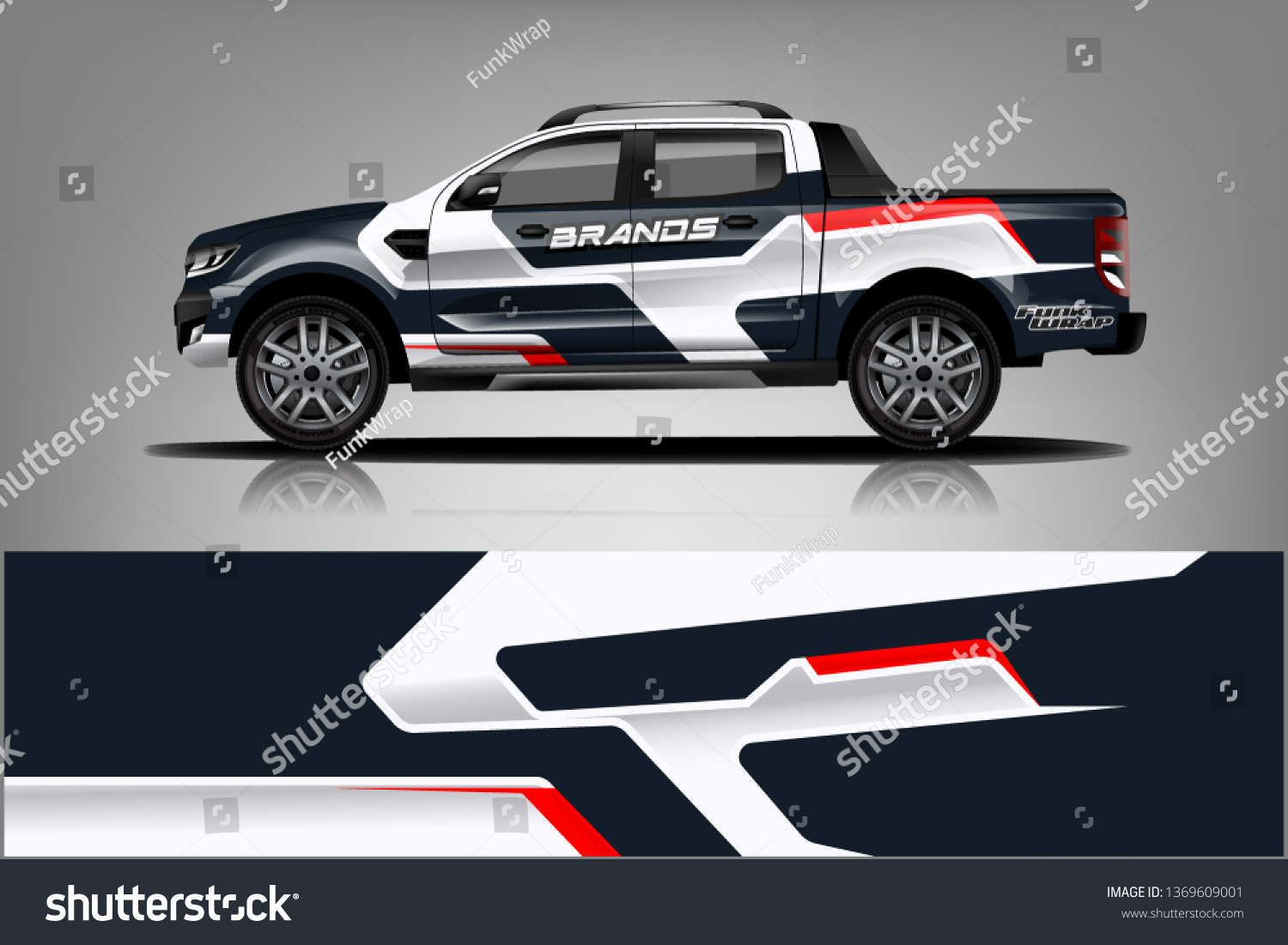 truck and car decal design vector kit. abstract background graphics for vehicle advertisement and vinyl wrap dekal