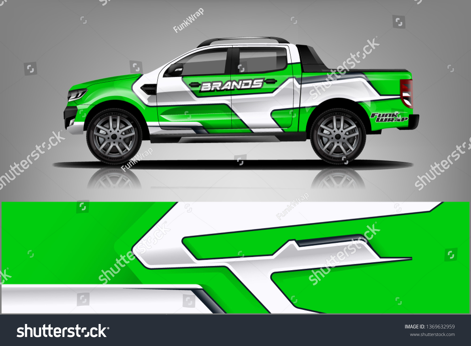 truck and car decal design vector kit. abstract background graphics for vehicle advertisement and vinyl wrap dekal
