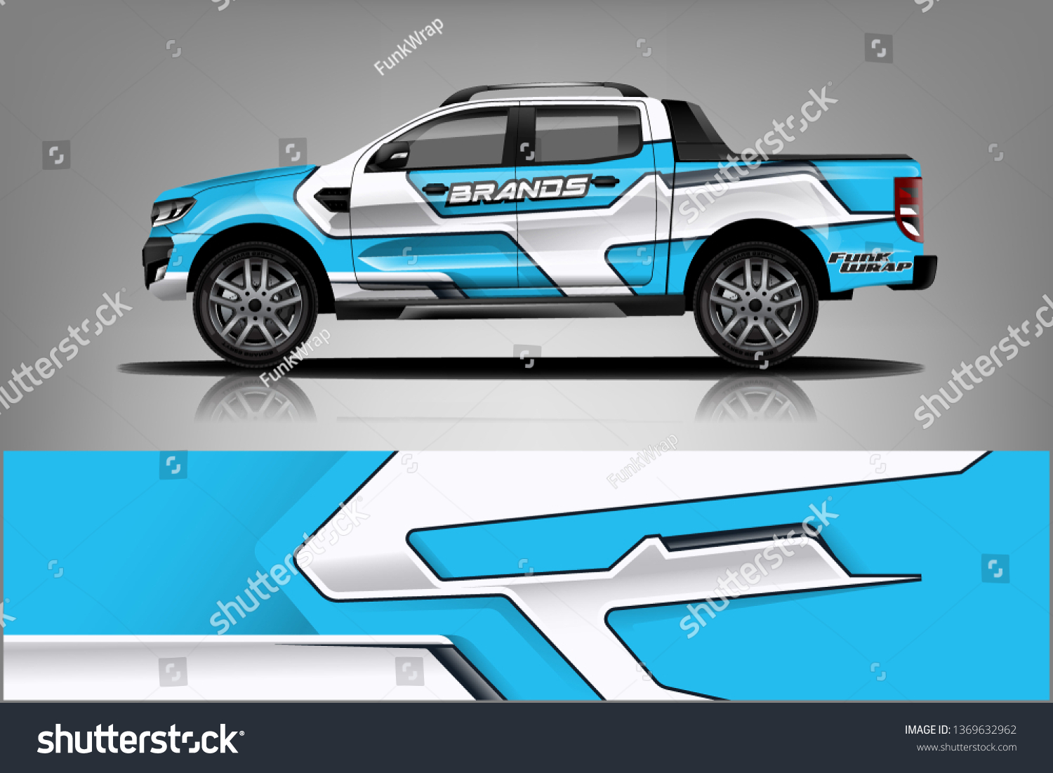 truck and car decal design vector kit. abstract background graphics for vehicle advertisement and vinyl wrap dekal