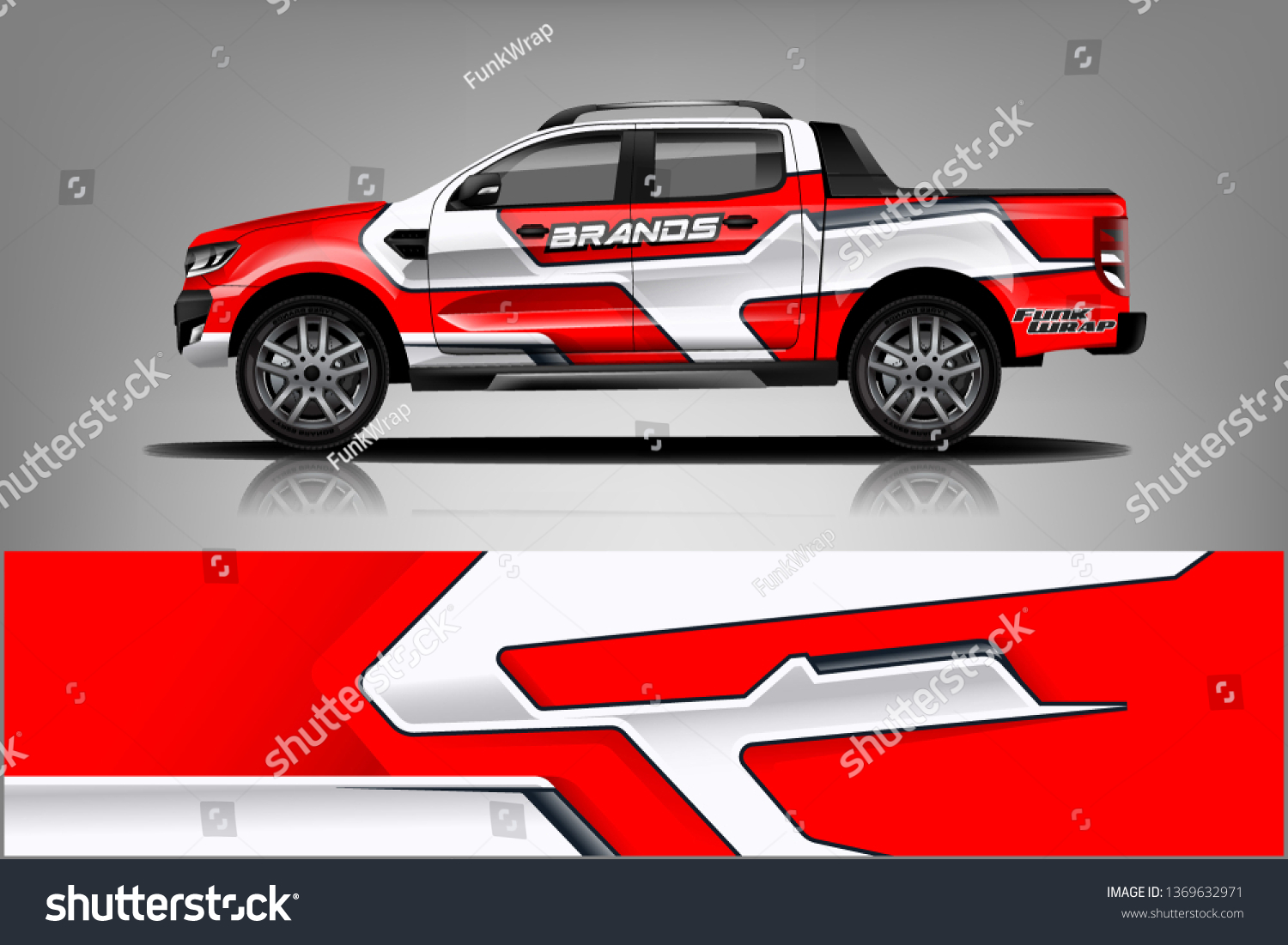 truck and car decal design vector kit. abstract background graphics for vehicle advertisement and vinyl wrap dekal