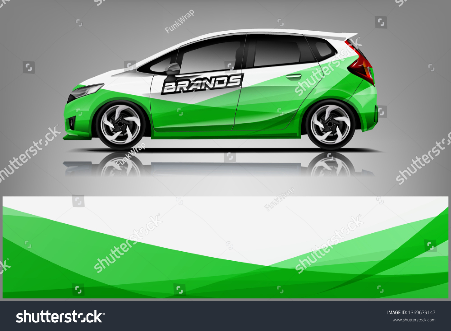 Company branding Car decal wrap design vector. Graphic abstract stripe racing background kit designs company car dekal