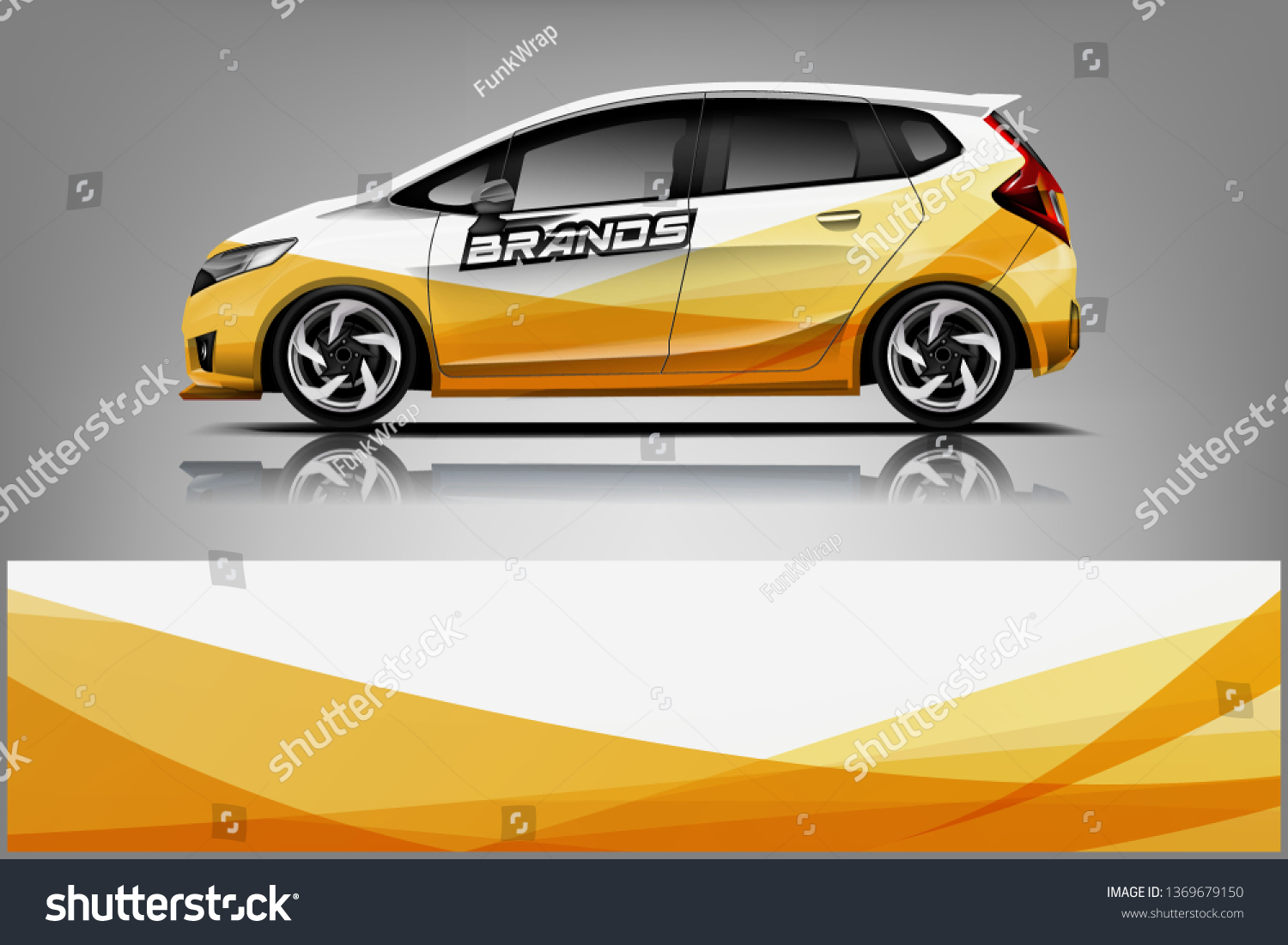 Company branding Car decal wrap design vector. Graphic abstract stripe racing background kit designs company car dekal