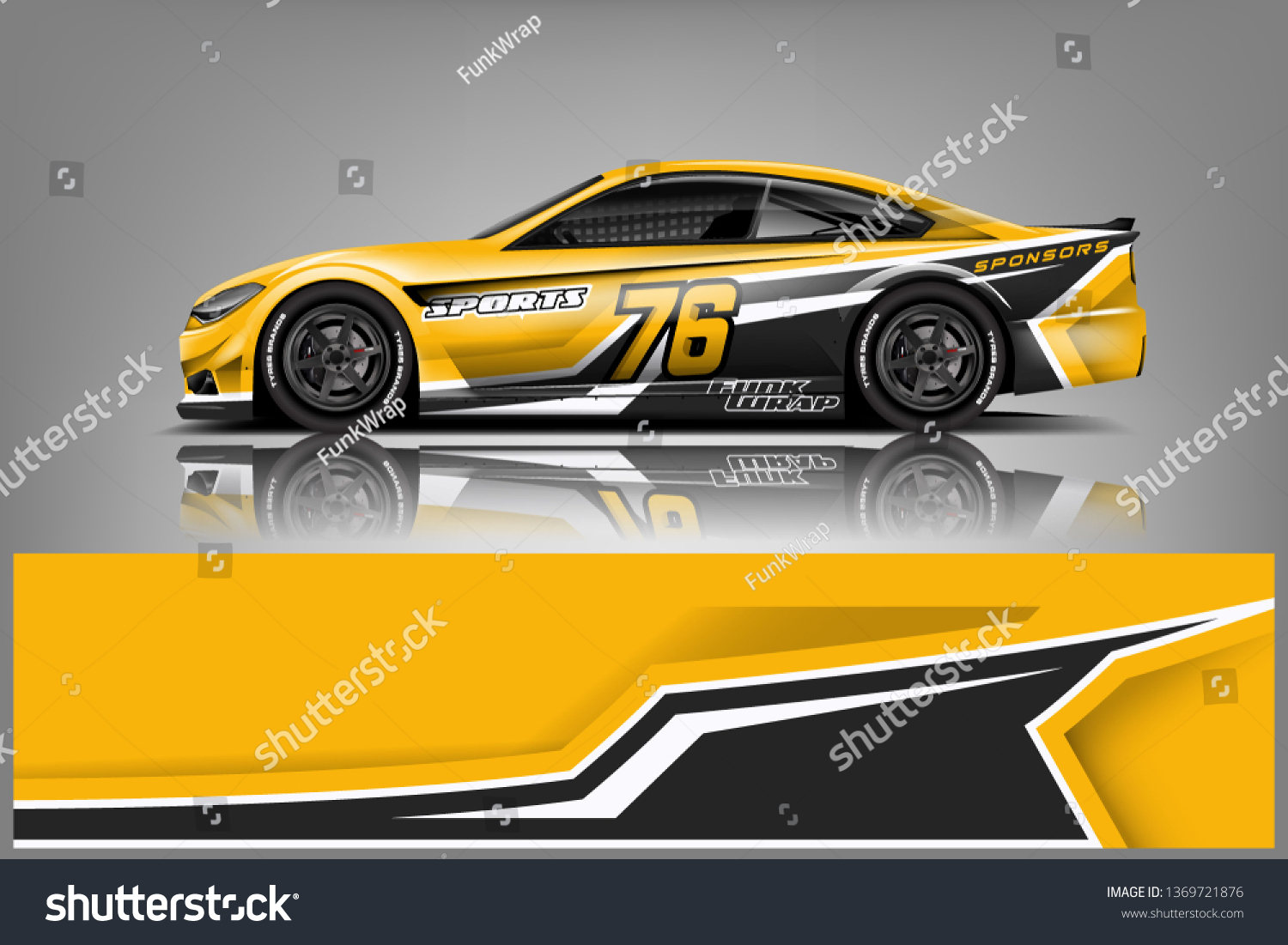 Car wrap design vector, truck and cargo van decal. Graphic abstract stripe racing background designs for vehicle, rally, race, adventure and car racing livery dekal