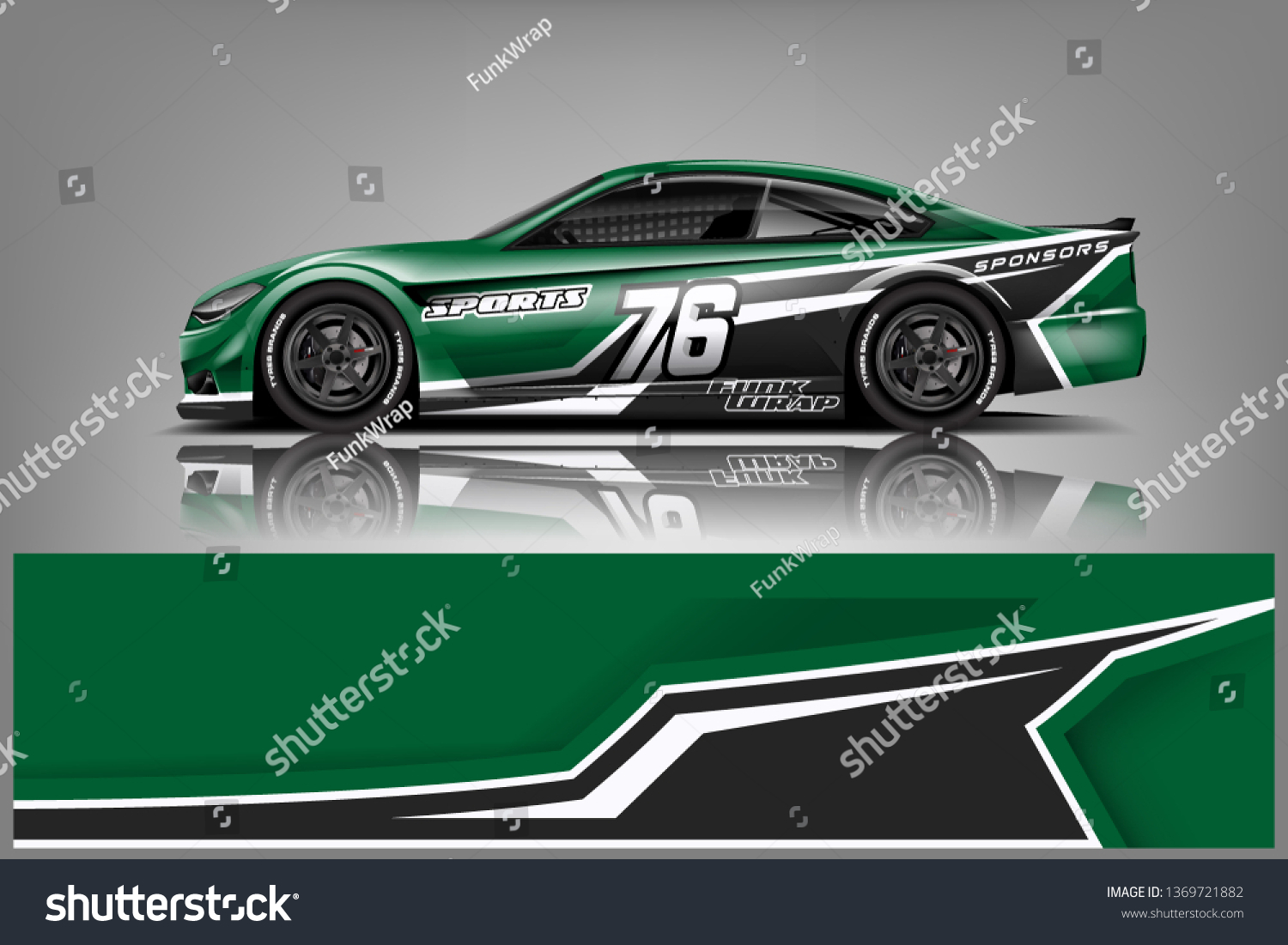 Car wrap design vector, truck and cargo van decal. Graphic abstract stripe racing background designs for vehicle, rally, race, adventure and car racing livery dekal