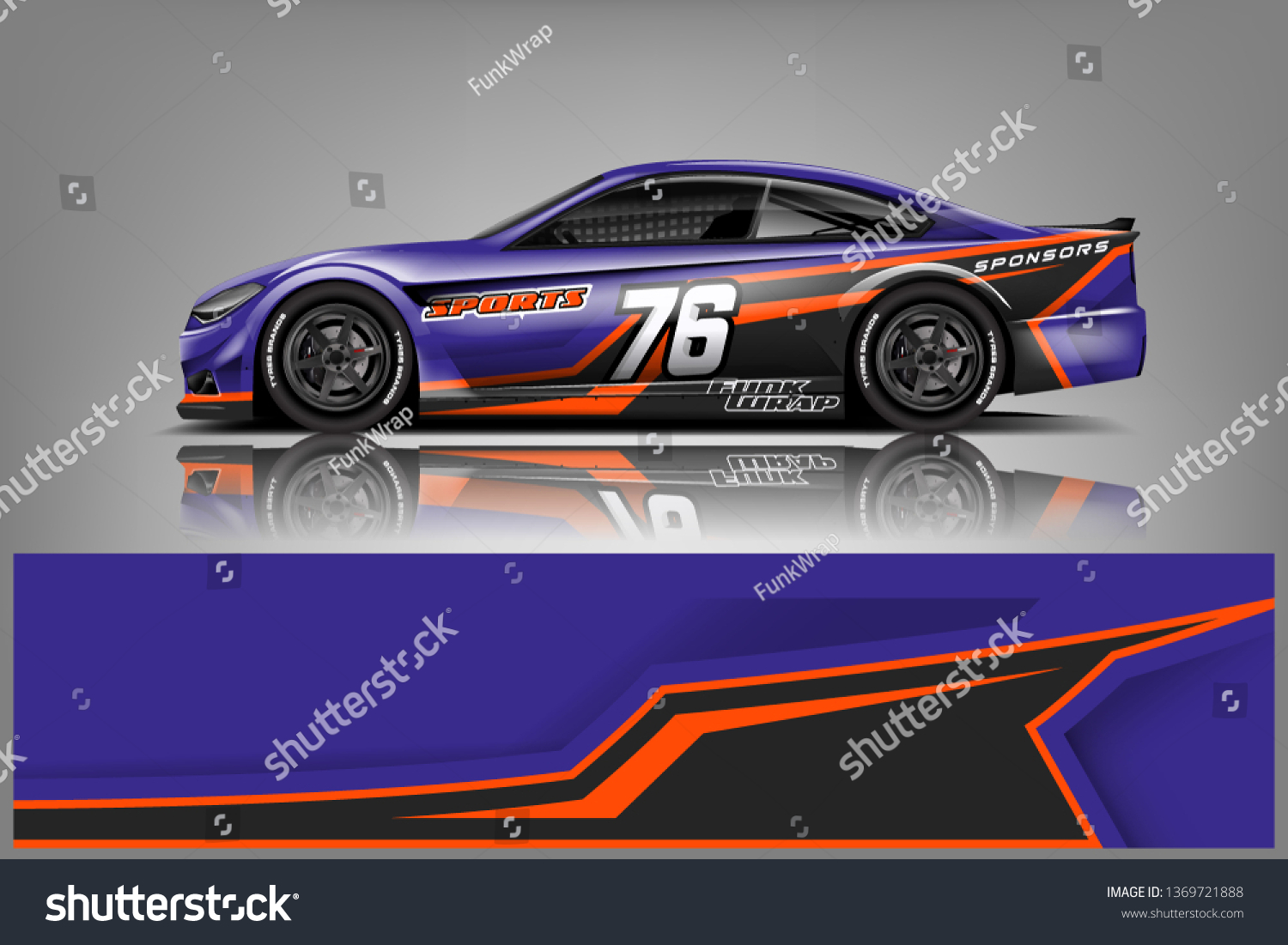 Car wrap design vector, truck and cargo van decal. Graphic abstract stripe racing background designs for vehicle, rally, race, adventure and car racing livery dekal