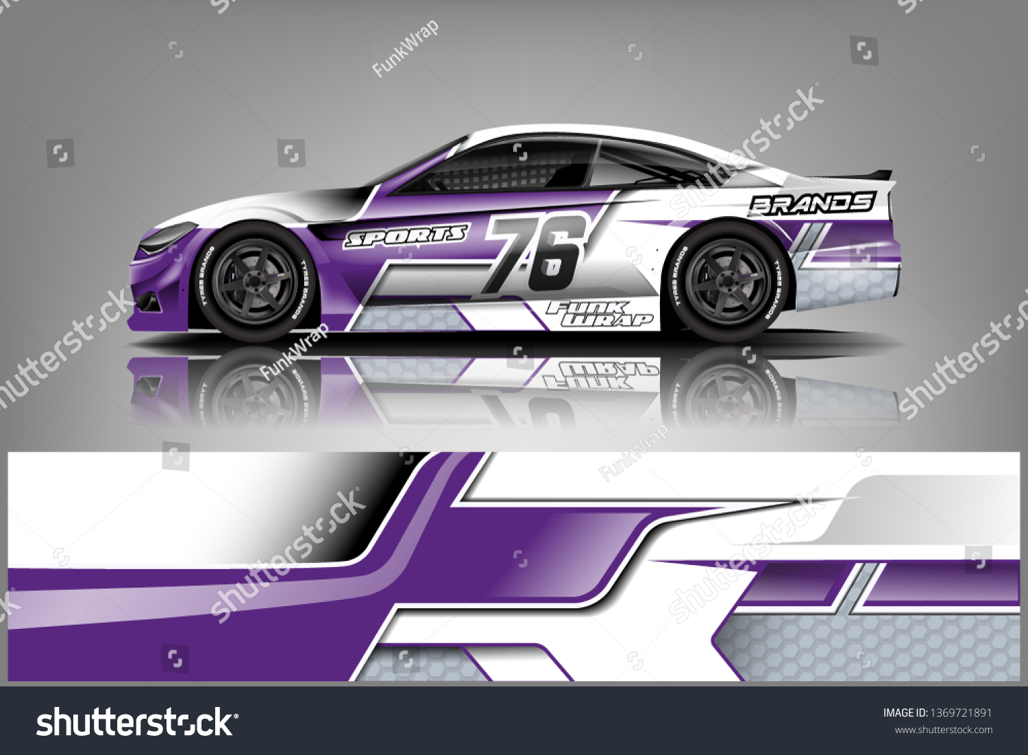 Car wrap design vector, truck and cargo van decal. Graphic abstract stripe racing background designs for vehicle, rally, race, adventure and car racing livery dekal