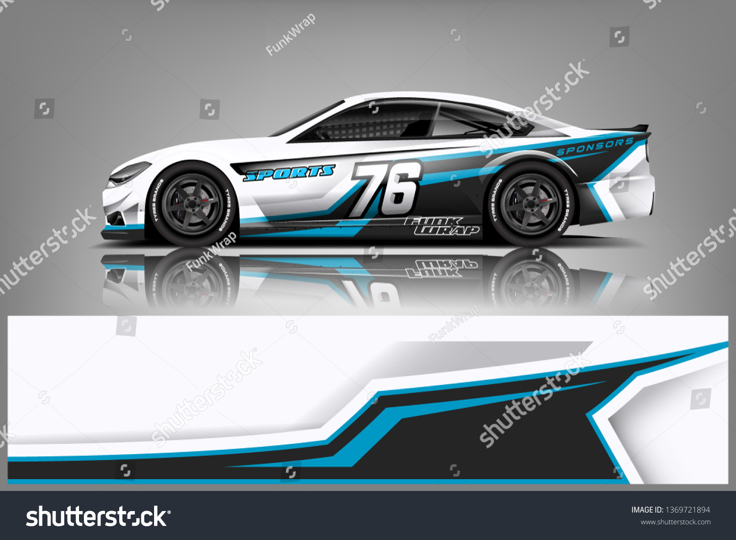 Car wrap design vector, truck and cargo van decal. Graphic abstract stripe racing background designs for vehicle, rally, race, adventure and car racing livery dekal