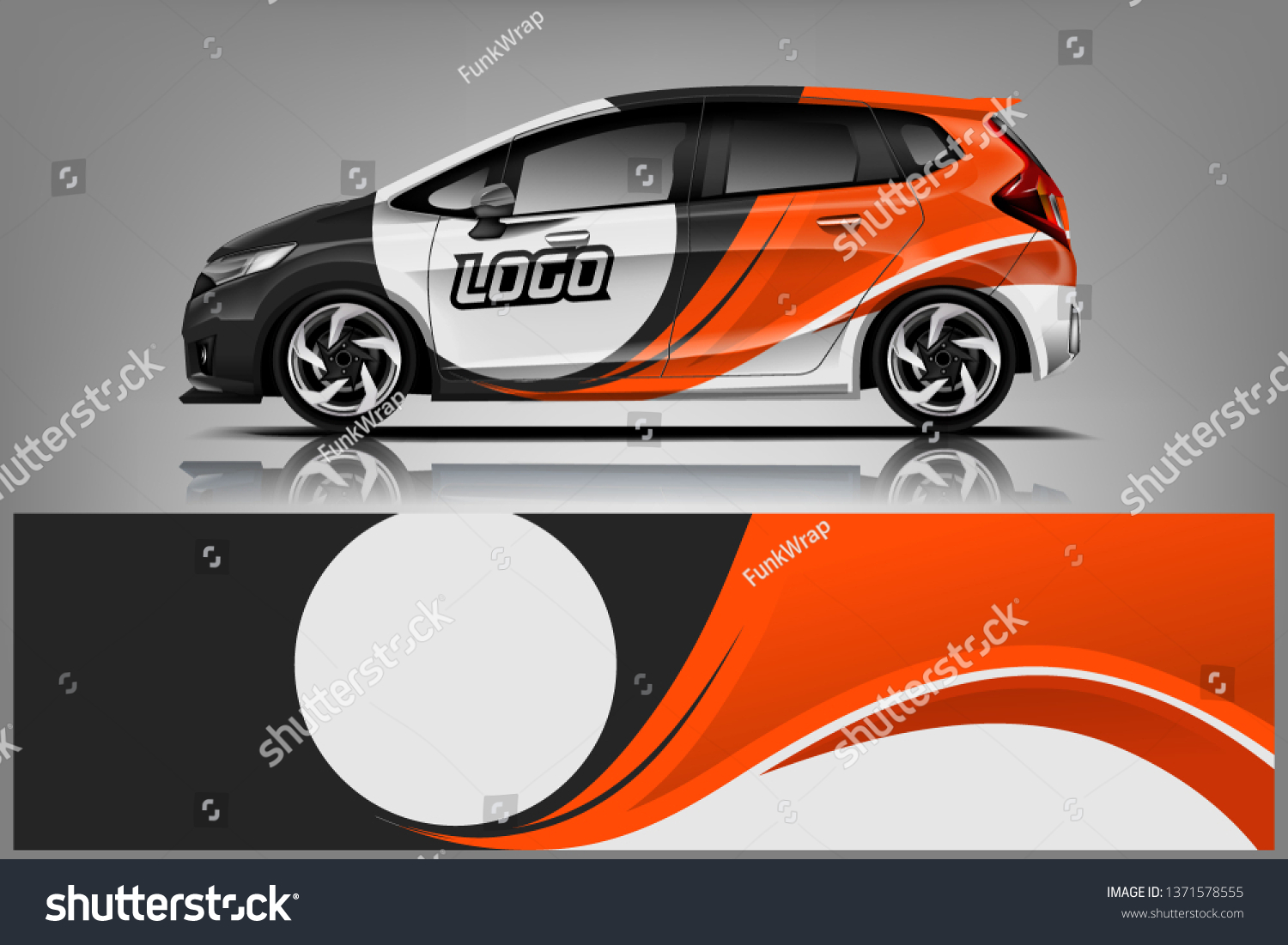 Car decal wrap design vector. Graphic abstract stripe racing background kit designs for vehicle, race car, rally, adventure and livery
dekal