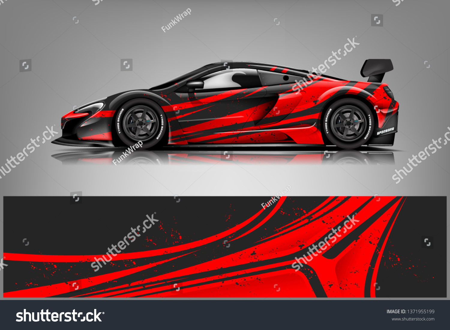 Car decal wrap design vector. Graphic abstract stripe racing background kit designs for vehicle, race car, rally, adventure and livery
dekal