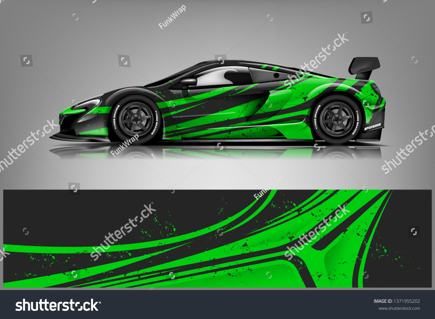 Car decal wrap design vector. Graphic abstract stripe racing background kit designs for vehicle, race car, rally, adventure and livery
dekal