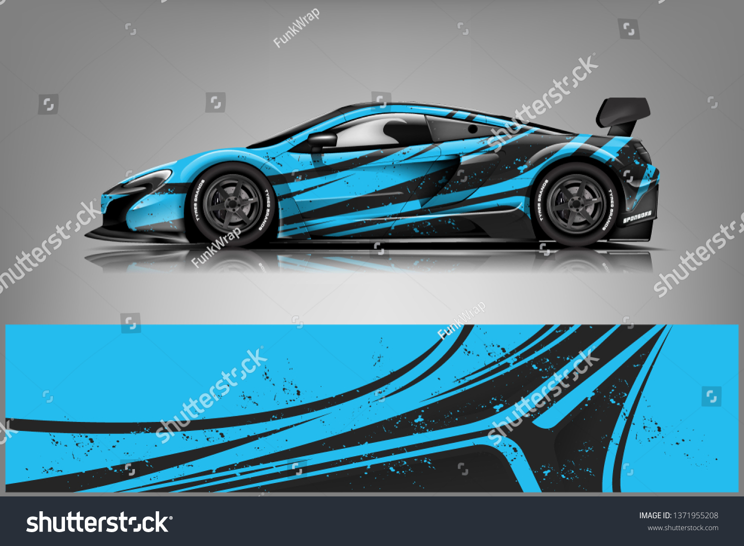 Car decal wrap design vector. Graphic abstract stripe racing background kit designs for vehicle, race car, rally, adventure and livery
dekal