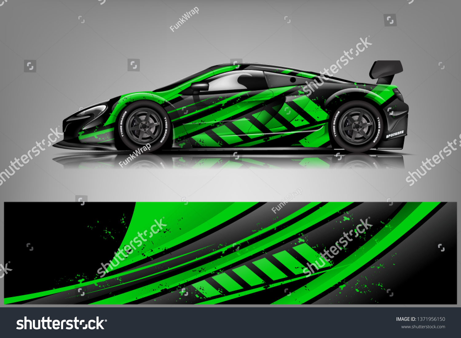 Car decal wrap design vector. Graphic abstract stripe racing background kit designs for vehicle, race car, rally, adventure and livery
dekal