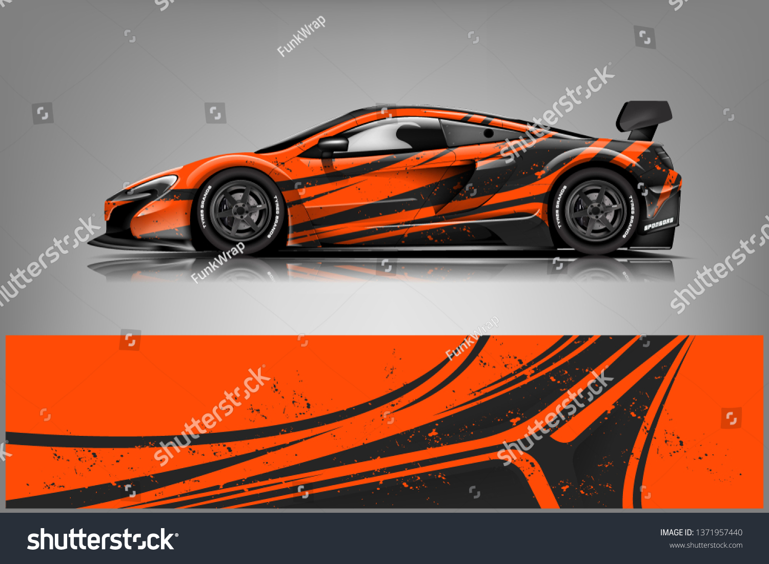 Car decal wrap design vector. Graphic abstract stripe racing background kit designs for vehicle, race car, rally, adventure and livery
dekal