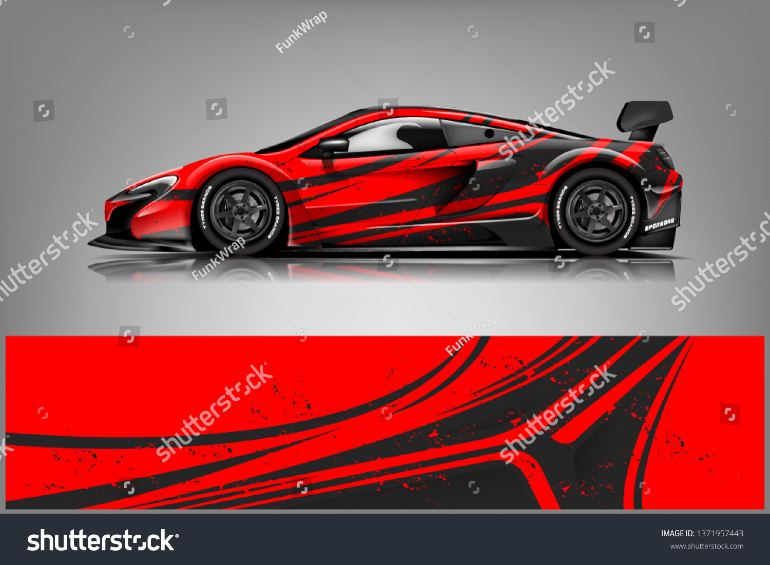 Car decal wrap design vector. Graphic abstract stripe racing background kit designs for vehicle, race car, rally, adventure and livery
dekal