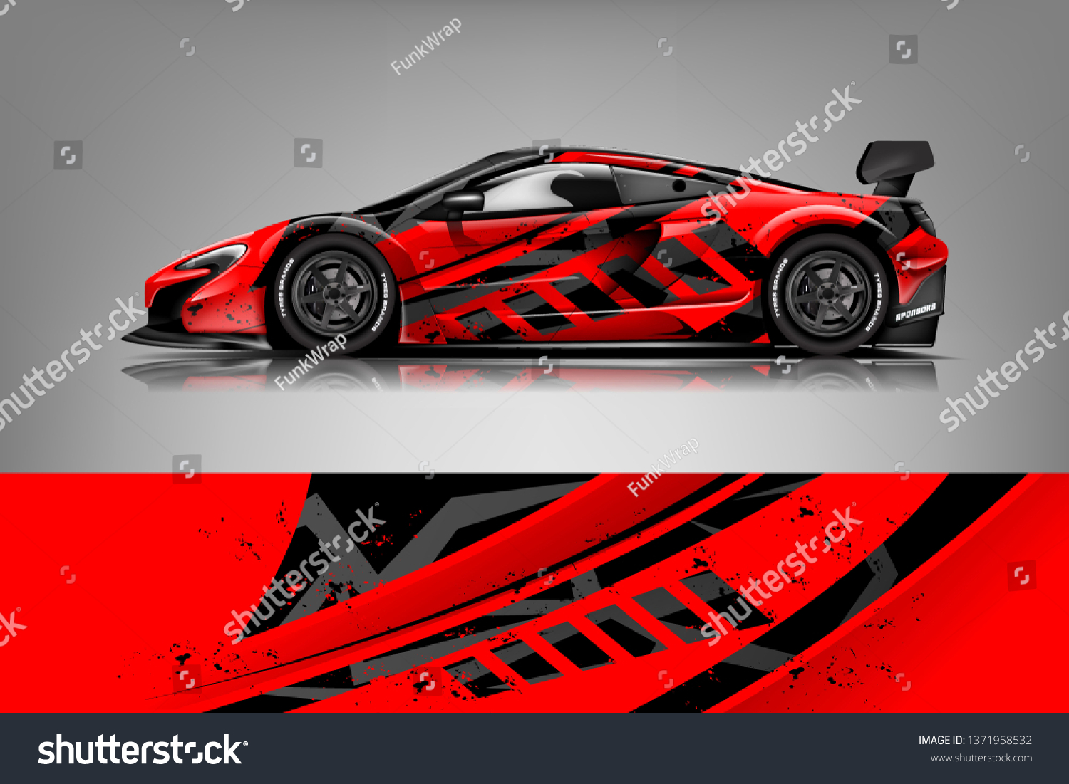 Car decal wrap design vector. Graphic abstract stripe racing background kit designs for vehicle, race car, rally, adventure and livery
dekal