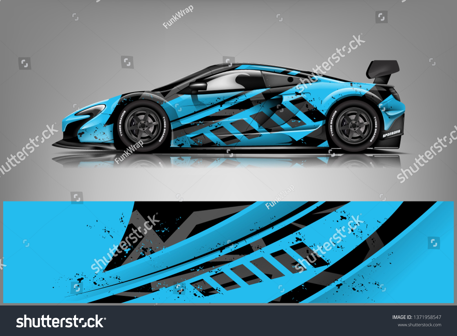 Car decal wrap design vector. Graphic abstract stripe racing background kit designs for vehicle, race car, rally, adventure and livery
dekal