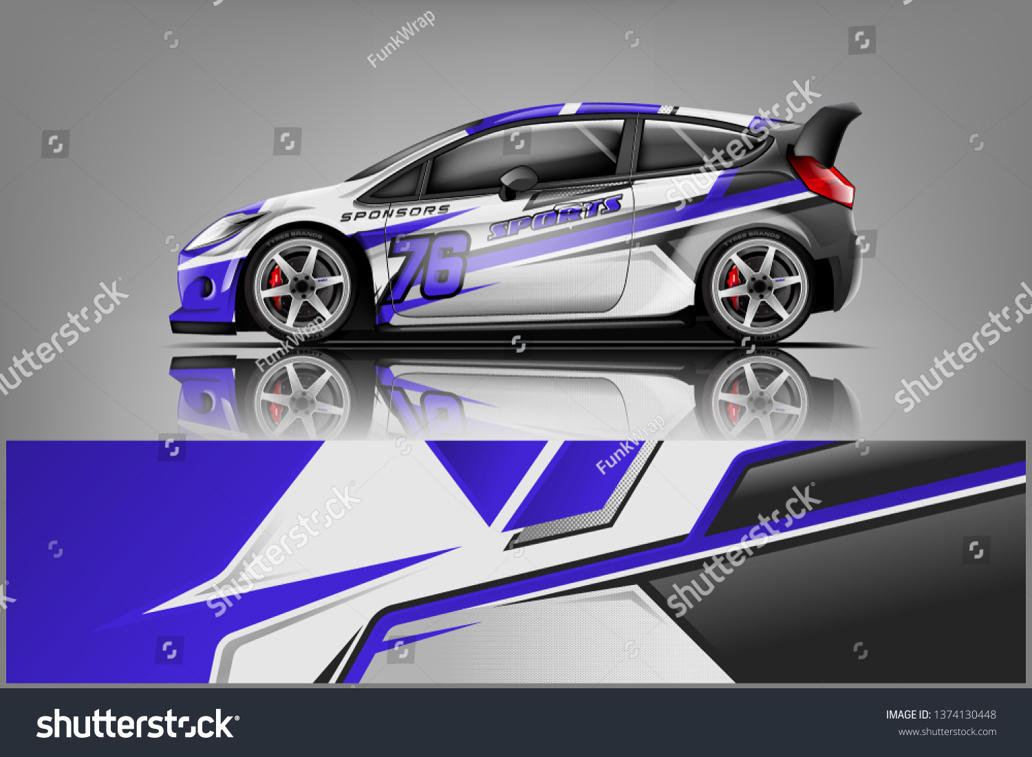 Car decal wrap design vector. Graphic abstract stripe racing background kit designs for vehicle, race car, rally, adventure and livery
dekal