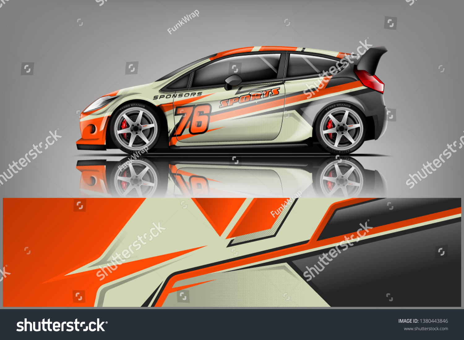 Car decal wrap design vector. Graphic abstract stripe racing background kit designs for vehicle, race car, rally, adventure and livery
dekal