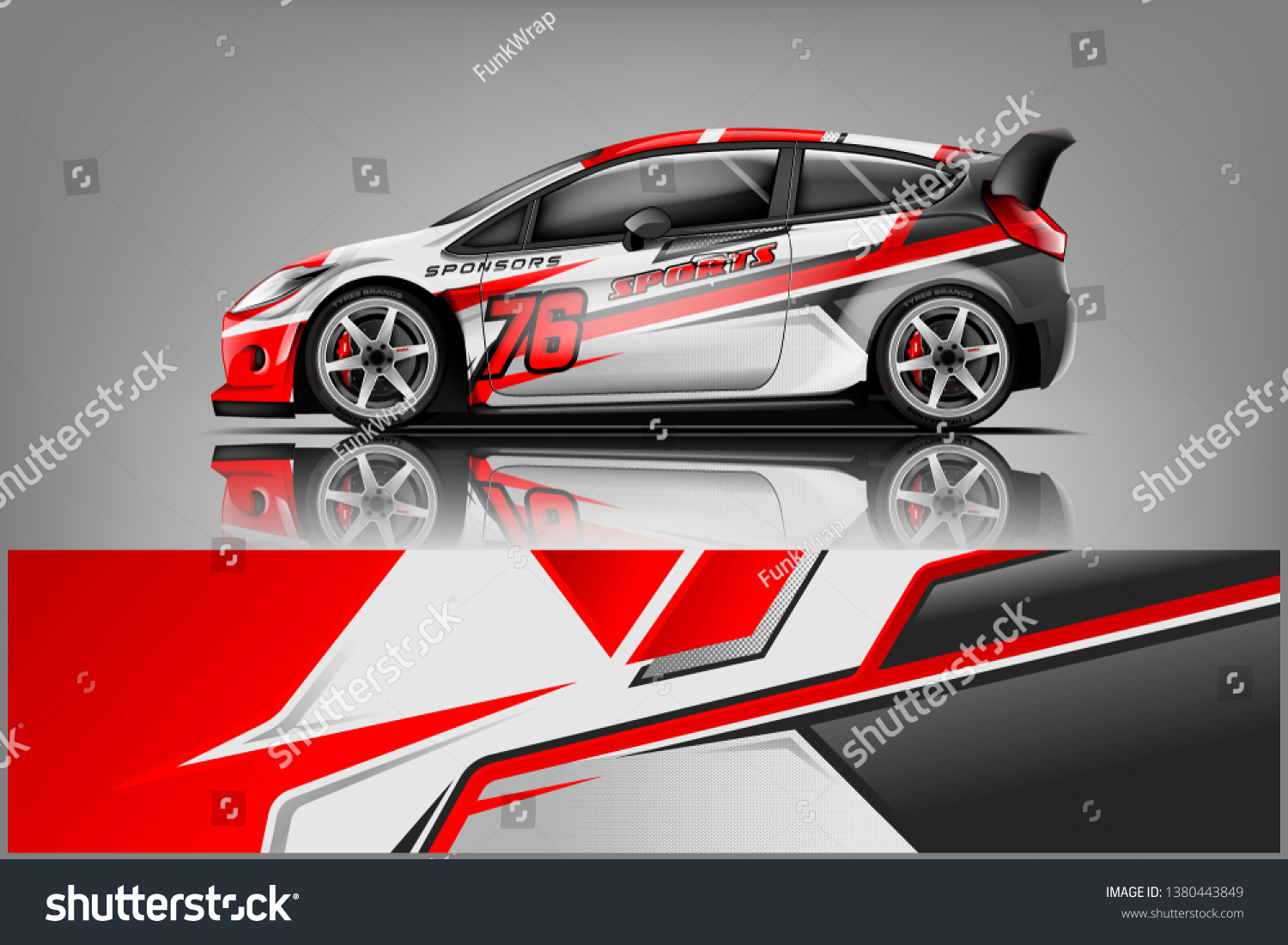 Car decal wrap design vector. Graphic abstract stripe racing background kit designs for vehicle, race car, rally, adventure and livery
dekal