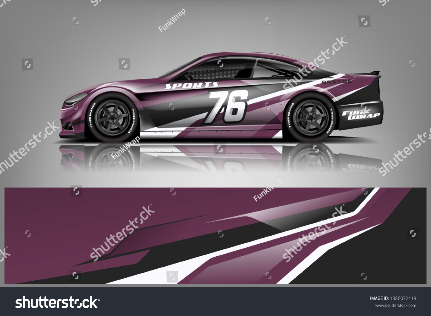Rally car wrap vector designs. abstract livery for vehicle vinyl branding background dekal
